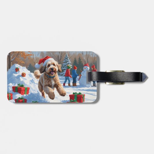 ベルネドードルクリスマスフェスティバル雪のシーン ラゲッジタグ (裏面横)