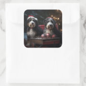 ベルネドードルスノーリースレイクリスマスデコール スクエアシール (バッグ)