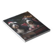 ベルネドードルスノーリースレイクリスマスデコール ノートパッド (アングル)