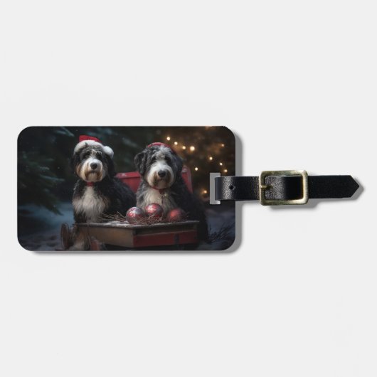 ベルネドードルスノーリースレイクリスマスデコール ラゲッジタグ (正面横)