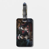 ベルネドードルスノーリースレイクリスマスデコール ラゲッジタグ (裏面縦)