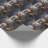 ベルネドードルドお洒落グハロウィン絵を描ズ ラッピングペーパー (角)