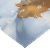 ベルネドードルドッグウィンターワンダーランドクリスマス テーブルクロス (アングル)