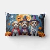 ベルネドードルドッグスパンプキンハロウィンおもしろい ランバークッション (裏面)