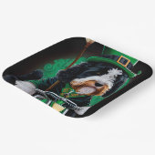 ベルネドードルドッグバイクの聖パトリックの日 ペーパープレート (傾斜あり)