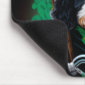 ベルネドードルドッグバイクの聖パトリックの日 マウスパッド (コーナー)