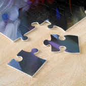 ベルネドードルドッグポートレートアクリルアートプリントドッグ ジグソーパズル (側面)