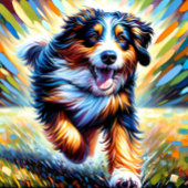 ベルネドードルドッグポートレートアクリルアートプリントドッグ ジグソーパズル