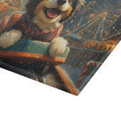 ベルネドードルドッグローラーコースタークリスマス カッティングボード (角)