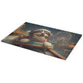 ベルネドードルドッグローラーコースタークリスマス カッティングボード (角)