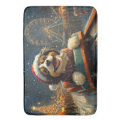 ベルネドードルドッグローラーコースタークリスマス バスマット (正面縦)