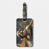 ベルネドードルドッグローラーコースタークリスマス ラゲッジタグ (裏面縦)