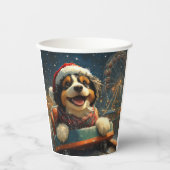 ベルネドードルドッグローラーコースタークリスマス 紙コップ (正面)