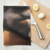 ベルネドードルパピーオータムデライトカボチャ キッチンタオル (四つ折り)