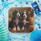 ベルネドードルパピーオータムデライトカボチャ ペーパープレート (パーティー)