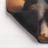 ベルネドードルパピーオータムデライトカボチャ マウスパッド (コーナー)