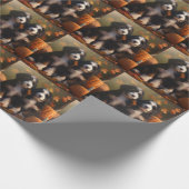 ベルネドードルパピーオータムデライトカボチャ ラッピングペーパー (角)