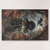 ベルネドードルライディングオートバイハロウィンホラー ジグソーパズル (横)