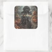 ベルネドードルライディングオートバイハロウィンホラー スクエアシール (バッグ)