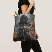 ベルネドードルライディングオートバイハロウィンホラー トートバッグ (クローズアップ)