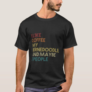 ベルネドードル犬のオーナーコーヒーラバーズ引用文ヴィンテージ Tシャツ