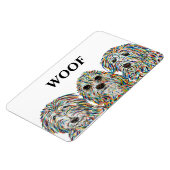 ベルネドードル、スパニエル犬とゴールデンドードルマグネット マグネット (左側)