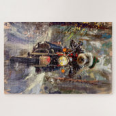 ベルネドールドッグオートバイクリスマス ジグソーパズル (横)