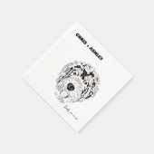 ベルネドールペットドッグカクテルナプキ結婚ン スタンダードカクテルナプキン (角)