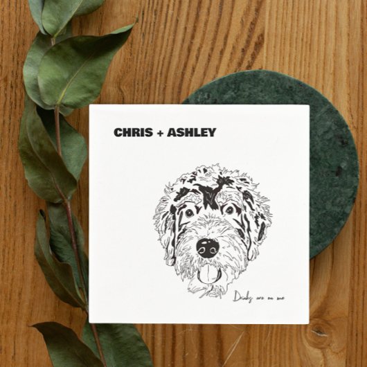 ベルネドールペットドッグカクテルナプキ結婚ン スタンダードカクテルナプキン