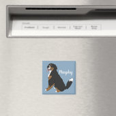 ベルネパーソナライズされたスマウンテンドッグパピー マグネット (インサイチュ (食洗機))