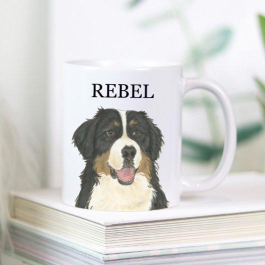 ベルネパーソナライズされたスマウンテンドッグ コーヒーマグカップ