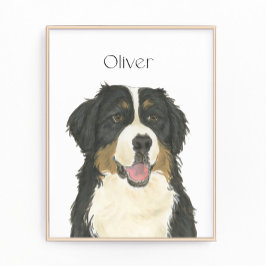 ベルネパーソナライズされたスマウンテンドッグ フォトプリント           