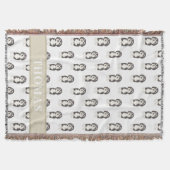 ベルネパーソナライズされたドレ スローブランケット (正面)