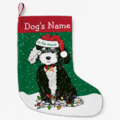 ベルネパーソナライズされたドーいけなル スモールクリスマスストッキング (正面)