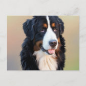 ベルネマウンテンドッグアート ポストカード (正面)