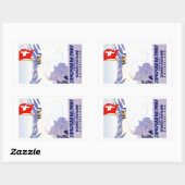 ベルネーズオブアランドスイスヴィンテージトラベル 長方形シール (シート)