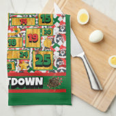 ベルネーズカウントダウンクリスマスアドベントカレンダードッグ キッチンタオル (四つ折り)