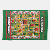 ベルネーズカウントダウンクリスマスアドベントカレンダードッグ キッチンタオル (横)