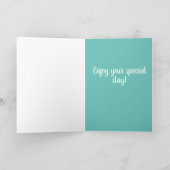 ベルネーズサンベルナルドレオンバーガー誕生日 カード (内部)