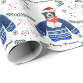 ベルネーズドッグクリスマスセーターを着たフェスティバル ラッピングペーパー (ロールコーナー)