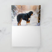 ベルネーズマウンテンで雪のクリスマスを過ごす カード (内部)