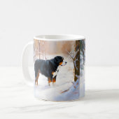 ベルネーズマウンテンで雪のクリスマスを過ごす コーヒーマグカップ (正面左)