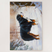 ベルネーズマウンテンで雪のクリスマスを過ごす ジグソーパズル (縦)