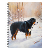 ベルネーズマウンテンで雪のクリスマスを過ごす ノートブック (正面)