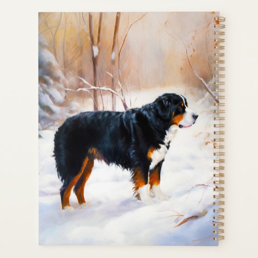 ベルネーズマウンテンで雪のクリスマスを過ごす プランナー手帳 (裏面)