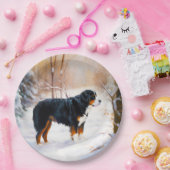 ベルネーズマウンテンで雪のクリスマスを過ごす ペーパープレート (パーティー)