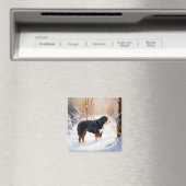 ベルネーズマウンテンで雪のクリスマスを過ごす マグネット (インサイチュ (食洗機))