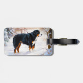 ベルネーズマウンテンで雪のクリスマスを過ごす ラゲッジタグ (裏面横)