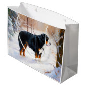 ベルネーズマウンテンで雪のクリスマスを過ごす ラージペーパーバッグ (裏面アングル)