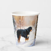 ベルネーズマウンテンで雪のクリスマスを過ごす 紙コップ (正面)